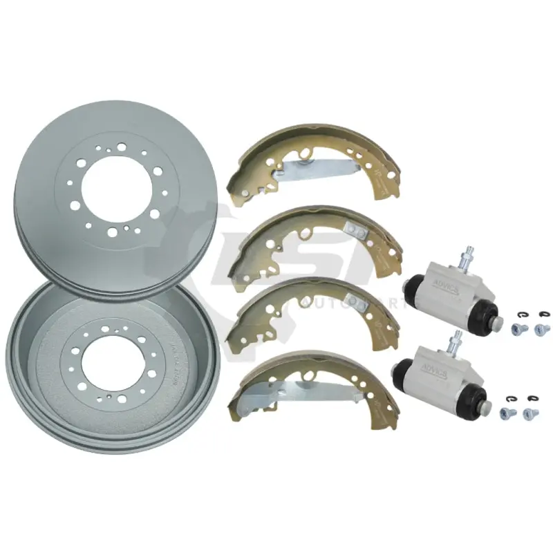 Rear Brake Shoes+ Drums + Wheel Cylindersfor Toyota Hilux 4Wd Kun25 Kun26 Ggn25 1