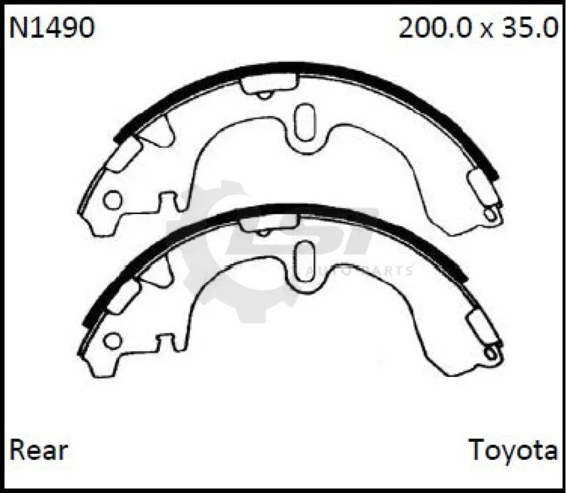 Rear Brake Shoes Set For Toyota Camry Sv10 Sv11 Celica St162 St163 1