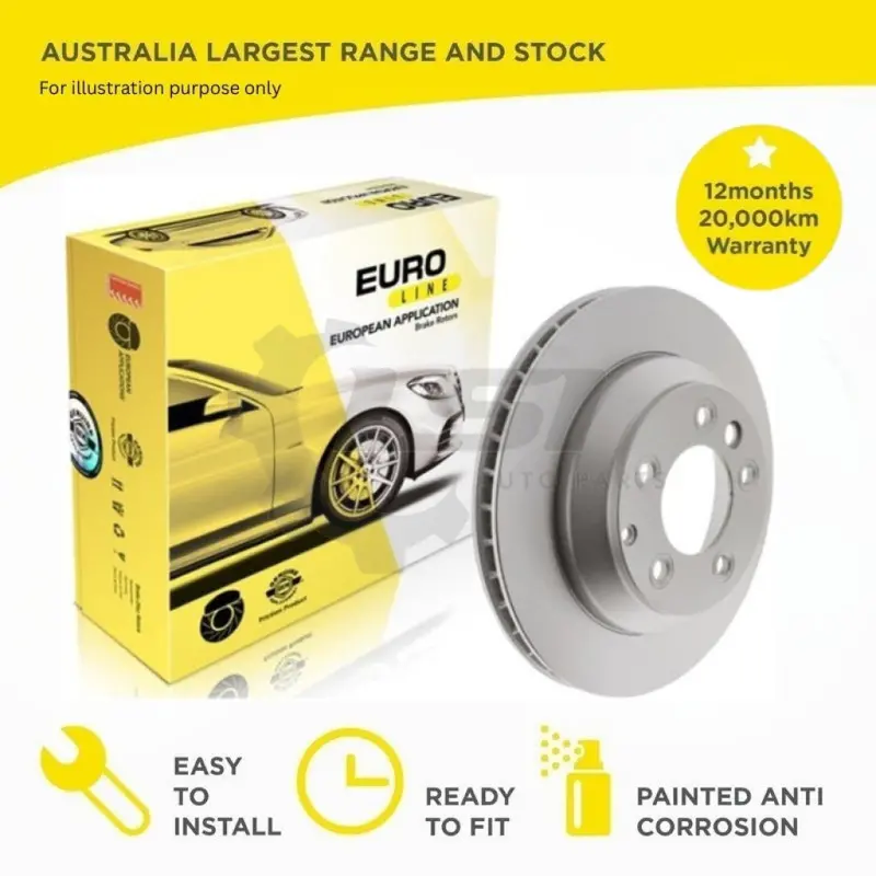 Rear Disc Rotors For Mercedes Benz Gle350d W166 3.0 15-19 Std 1