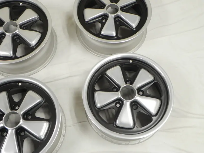 (Refinished) Complete Set Of 4 Late 6J X 15 Forged Alloy Flat Six Fuchs Wheels - 1965-89 2