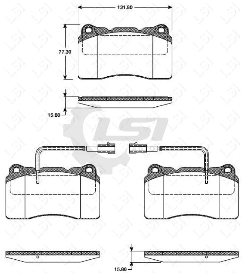 Roadhouse Brake Pads Fr Alfa Romeo 1
