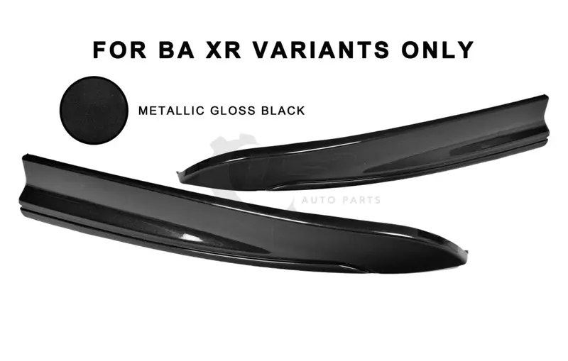 Set Pair Bumper Bar Side Lower Spoiler Pod Black For Ford Falcon Ba Xr6 Xr8 1