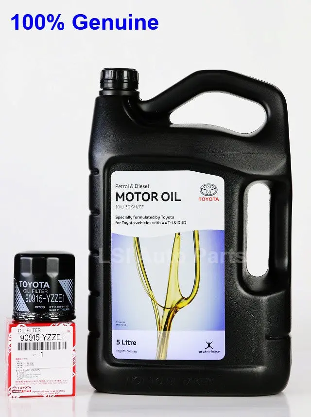 Toyota Genuine Oil Filter + Toyota Genuine Oil 1