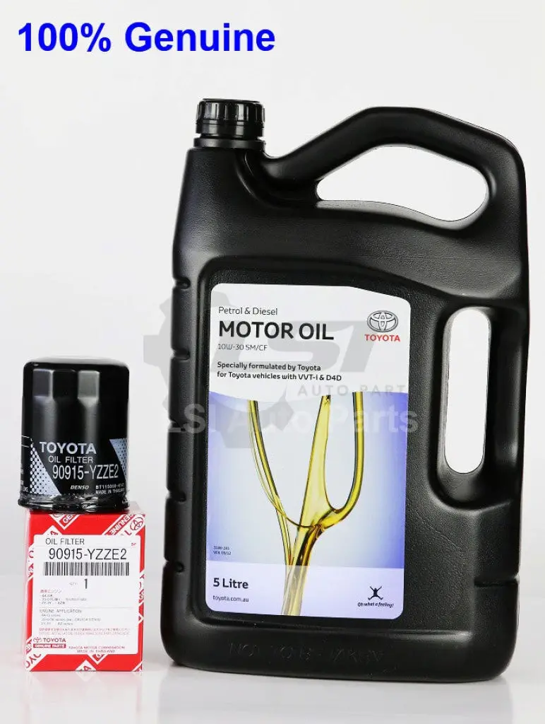 Toyota Genuine Oil Filter + Toyota Genuine Oil 2
