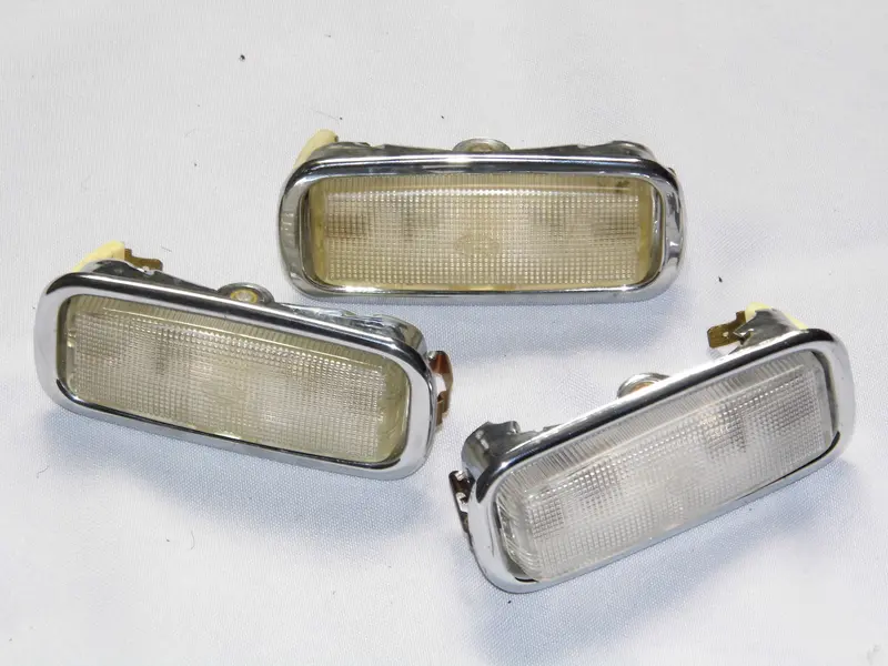 (Used) 356/911/912 Interior Light Chrome Bezel With Lens - 1962-78 1