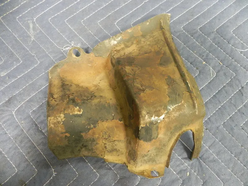 (Used) 356/912 Engine Tin Cover Plate Left Front Flywheel Side - 1950-69 1