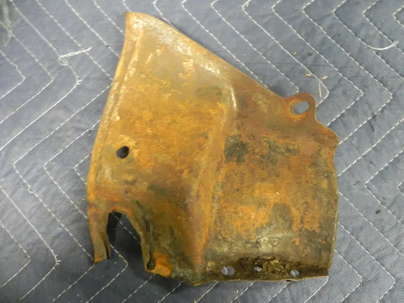 (Used) 356/912 Engine Tin Cover Plate Left Rear Pulley Side - 1955-69 1