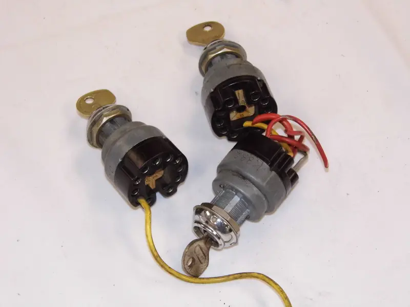 (Used) 356 A/B/C Bullet Style Ignition Switch With Two Keys - 1957-65 1