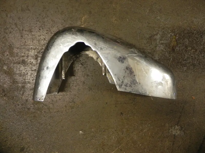 (Used) 356 B/C Right Rear Bumper Guard No Top - 1959-65 1