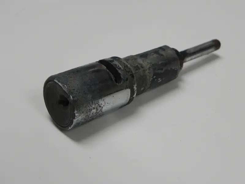 (Used) 356 Left Side Chrome Door Handle Lock Cylinder 1