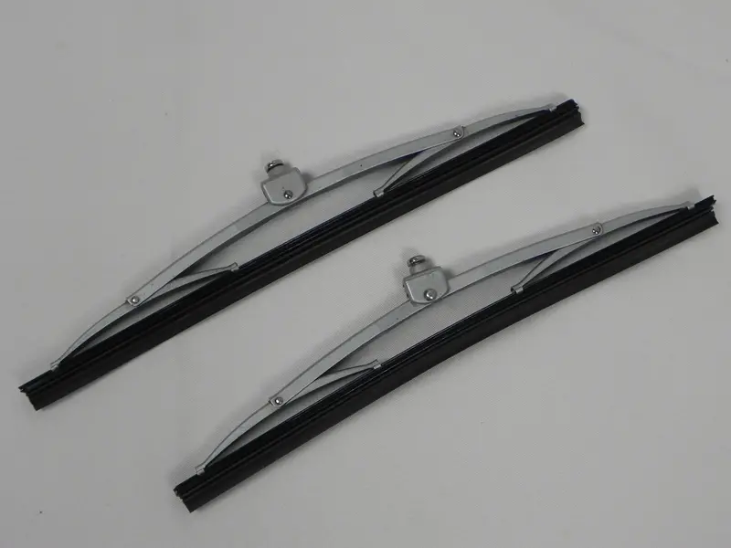 (Used) 356 Pre-A/A Set Of Silver Screw-Type Windshield Wiper Blades - 1954-58 2