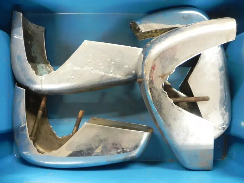 (Used) 356 Right Front Bumper Guard Without Top - 1959-65 1