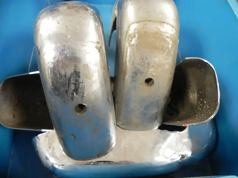 (Used) 356 Right Front Bumper Guard Without Top - 1959-65 2