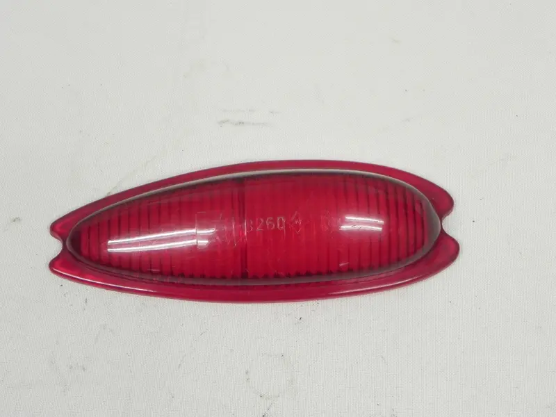 (Used) 356 Swf Right Rear Teardrop Taillight Lens - 1955-65 1