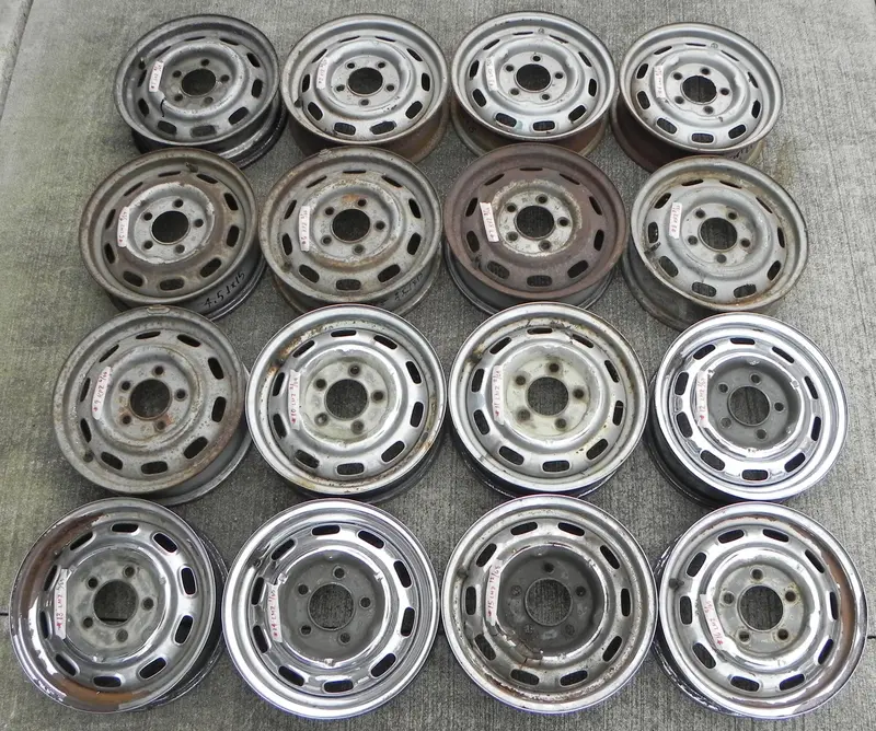 (Used) 356C/911/912, Lemmerz And Kpz 4.5 J X 15 Disc Brake Steel Wheels 1