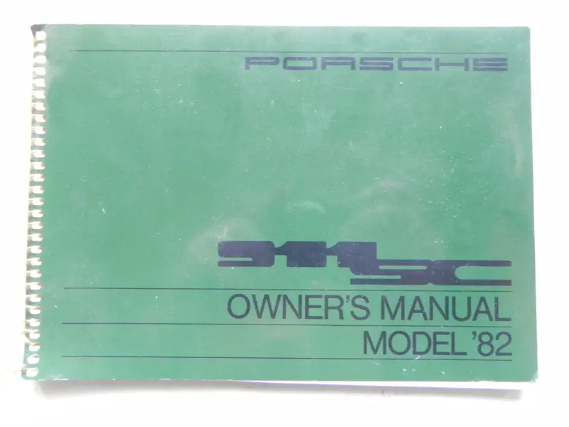 (Used) 82 911Sc Owners Manual 1