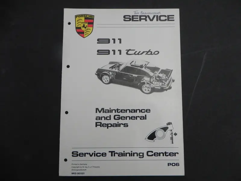 (Used) 911/911 Turbo Maintenance And General Repairs 1965-84 1