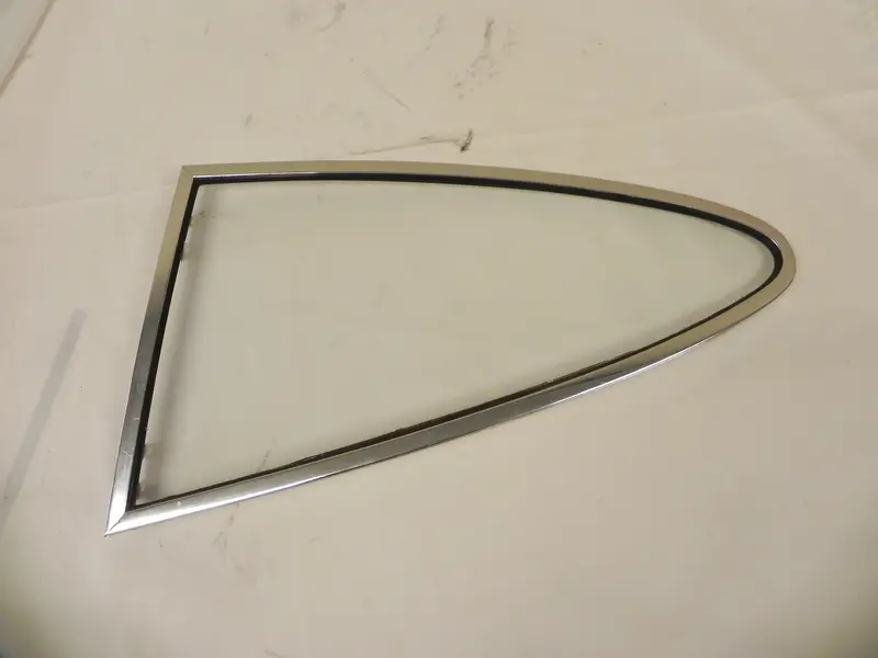 (Used) 911/912/930 Coupe Driver's Side Clear Movable Quarter Window Assembly - 1968-77 1