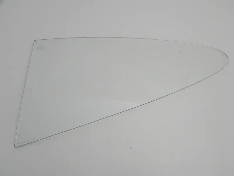 (Used) 911/912/930 Coupe Driver's Side Clear Movable Quarter Window Glass - 1965-77 1