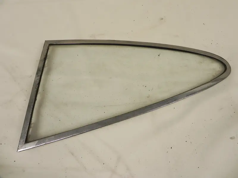 (Used) 911/912 Coupe Driver's Side Clear Movable Quarter Window Glass Assembly - 1965-67 1