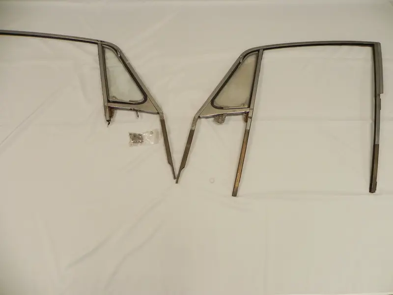 (Used) 911/912 Coupe Swb Early Pair Of Brass Window Support Frames - 1965 1