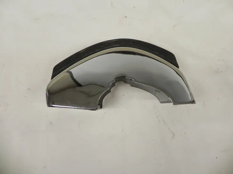 (Used) 911/912 Front Left Chrome Bumper Guard Rubber Buffer - 1965-73 1