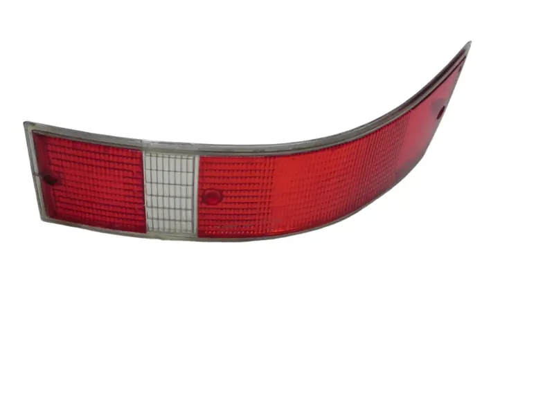 (Used) 911/912 Left Side Usa Tail Light Lens With Silver Trim - 1969-72 1