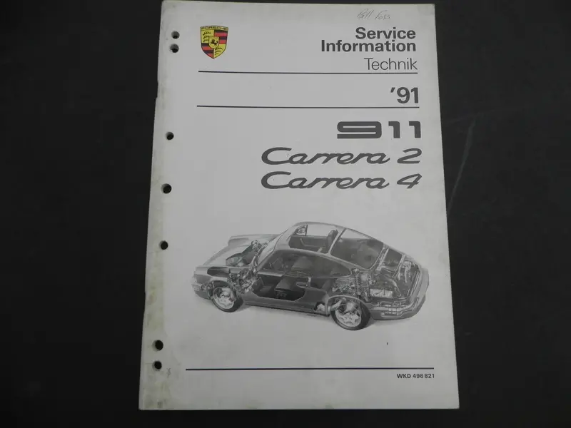(Used) 911 Carrera 2/4 Service Information Manual 1991 1