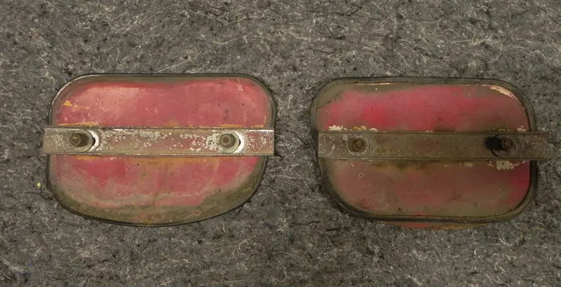 (Used) 911 Front Bumper Fog Light Opening Cover Pair - 1965-73 2