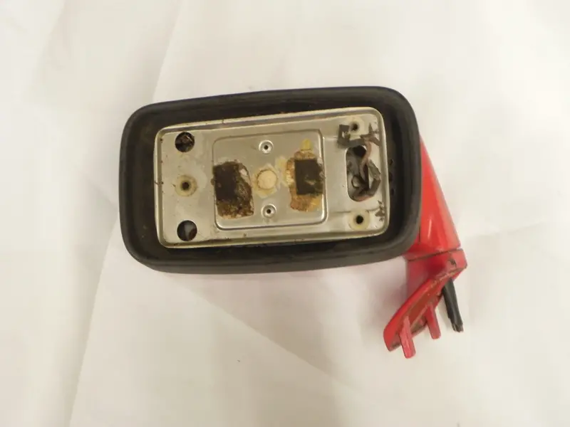(Used) 911 Left Hand Red Power Mirror Housing - 1976-83 2
