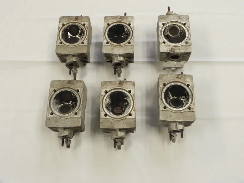 (Used) 911T Complete Set Of 6 Mfi Cylinder Heads - 1972-73 1