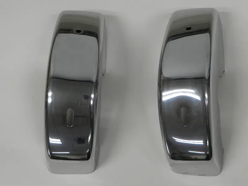 (Used) Original 911 Swb Front Bumper Guard Pair For S Trim With Holes 1966-68 1
