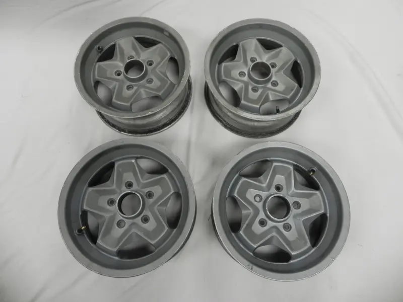 (Used) Set Of 7J X 15 Cookie Cutter Wheels - 1974-83 1