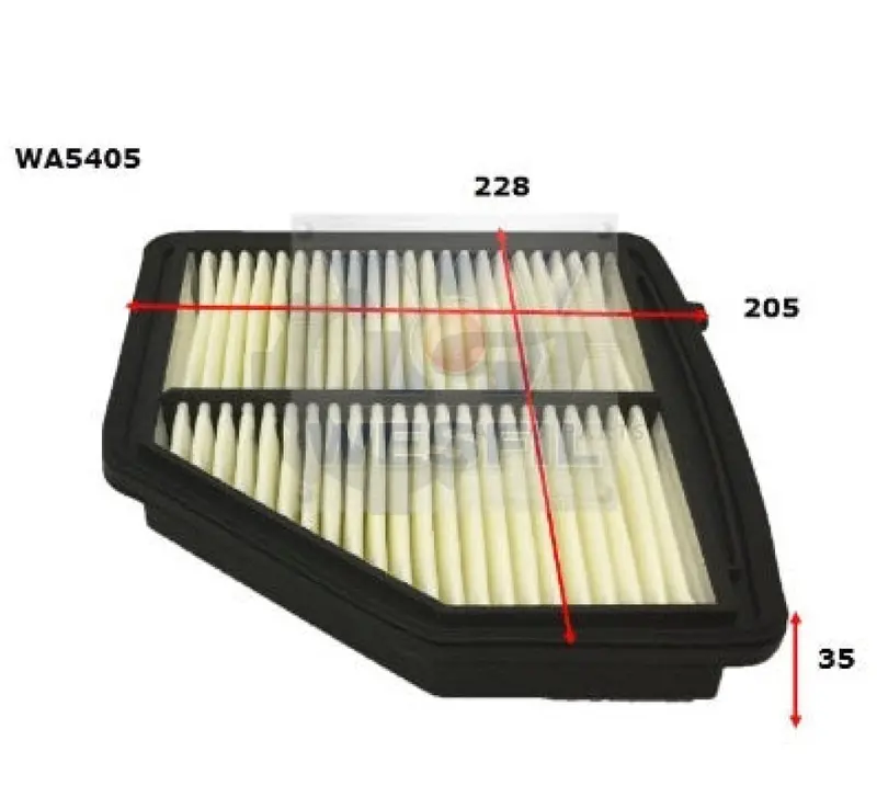 Wesfil Air Filter For Honda Hrv Wa5405 1
