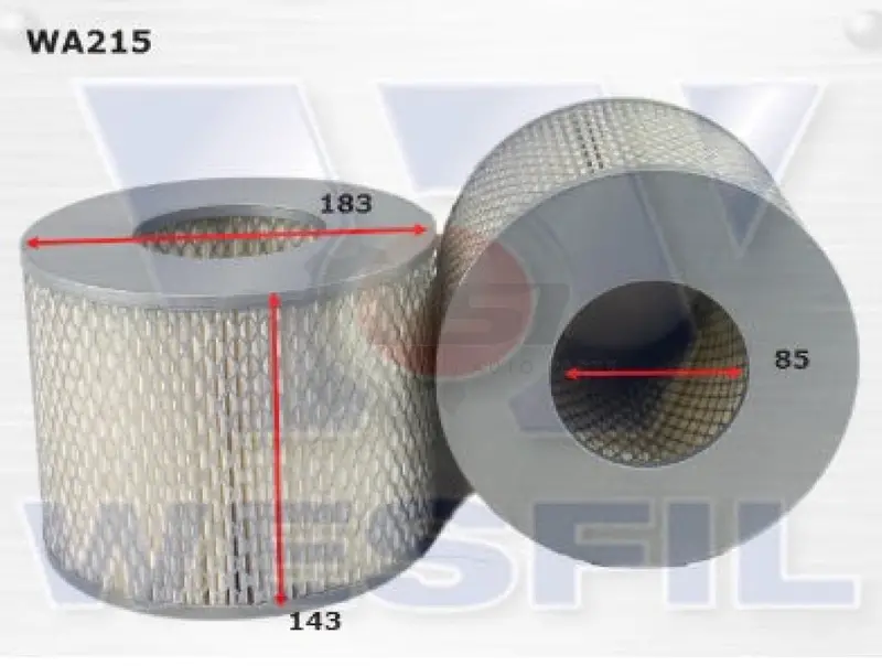 Wesfil Air Filter For Toyota Coaster Landcruiser Daihatsu Delta Wa215 1