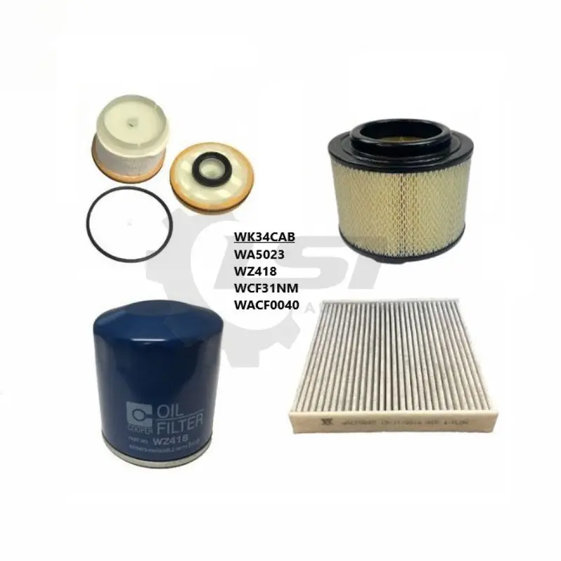 Wesfil Air Oil Fuel Cabin Filter Service Kit Wk34cab For Toyota Hilux 2005-2015 Kun16/26 (Rsk2) 1