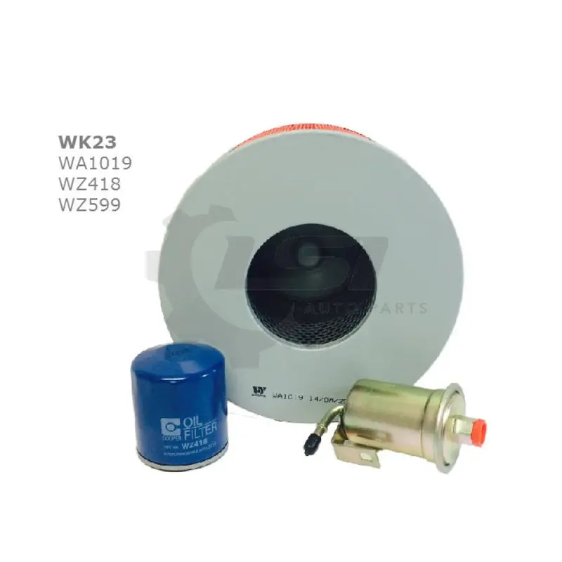 Wesfil Air Oil Fuel Filter Kit Wk23 For Toyota Landcruiser 1998-2007 Uzj100 1