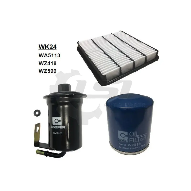 Wesfil Air Oil Fuel Filter Kit Wk24 For Toyota Landcruiser 2007-2012 Uzj200 1