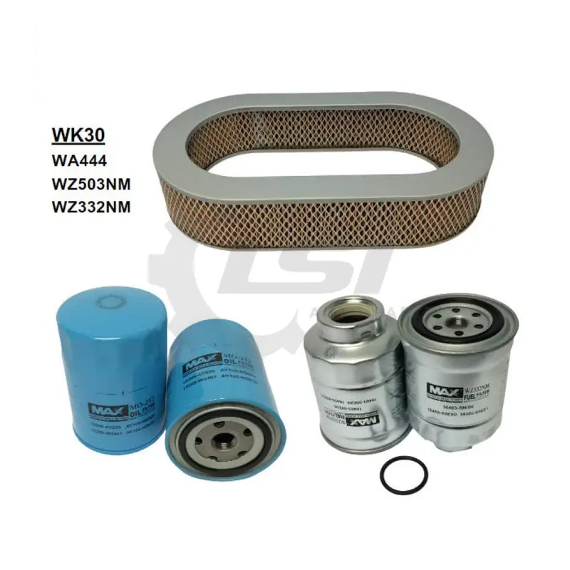 Wesfil Air Oil Fuel Filter Kit Wk30 For Nissan Patrol 1998-2003 4.2L Td42 1