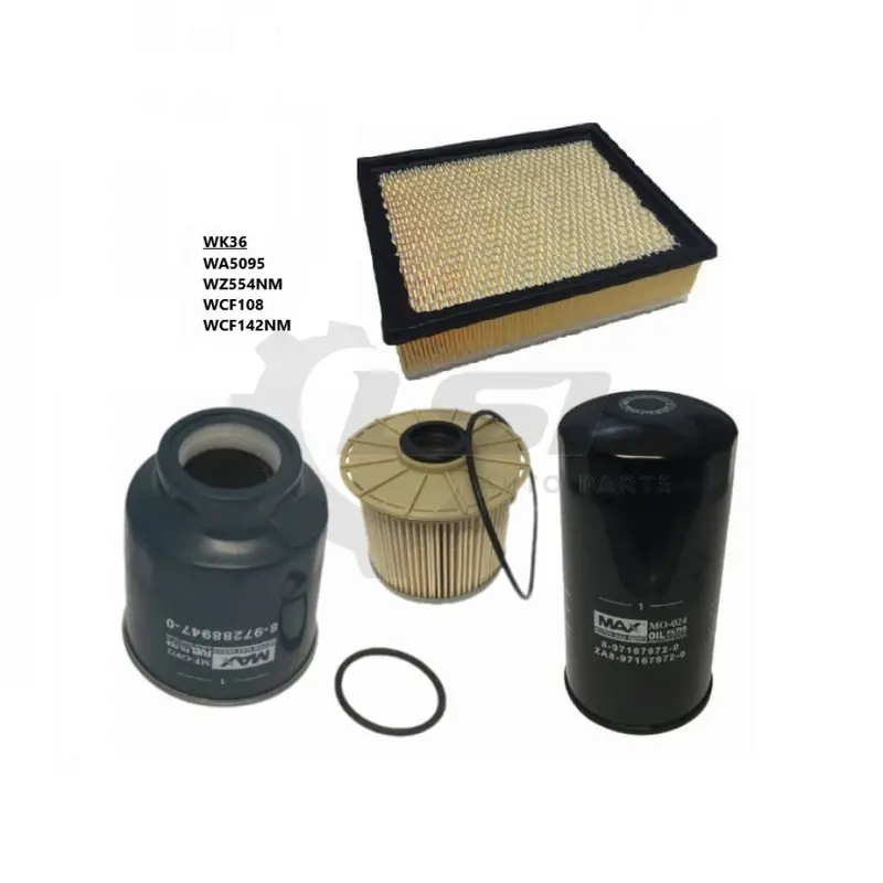 Wesfil Air Oil Fuel Filter Kit Wk36 For For Isuzu D-Max 2008-2012 3.0L  4Jj1-Tc 1
