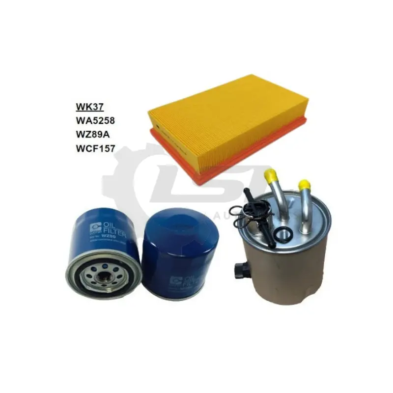 Wesfil Air Oil Fuel Filter Kit Wk37 For Nissan Navara 2.5T/Diesel D40 Yd25 Spain Built 2