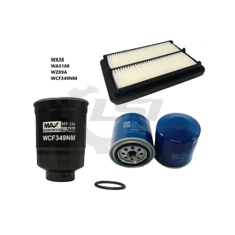 Wesfil Air Oil Fuel Filter Kit Wk38 For Nissan Navara 2.5L Td D40 Diesel Thai Buillt 1