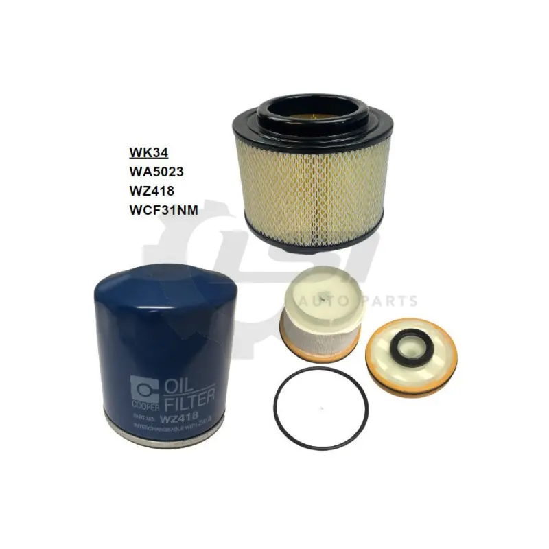 Wesfil Air Oil Fuel Filter Service Kit Wk34 For Toyota Hilux 2005-2015 Kun16/26 (Rsk2) 1