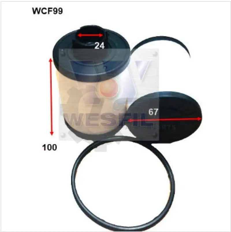 Wesfil Fuel Filter For Fiat 500 Ducato Holden Astra Captiva Suzuki Vitara 1