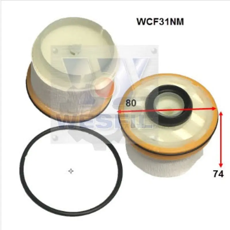 Wesfil Fuel Filter For Toyota Hiace Hilux Mazda Bt50 Isuzu D-Max Mu-X 1