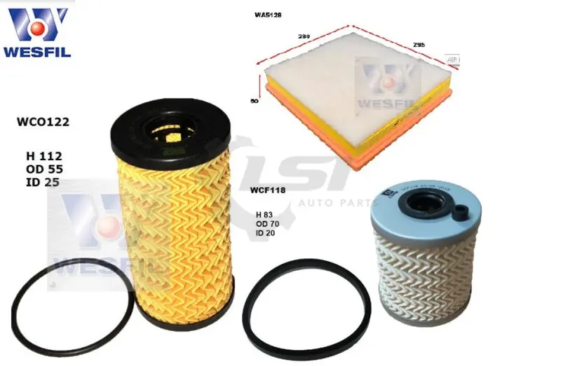 Wesfil Oil Air Filter Set For Renault Trafic X83 1