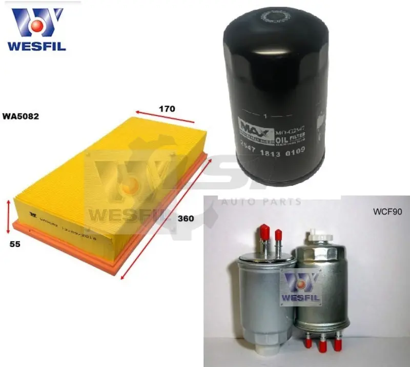 Wesfil Oil Air Filter Set For Tata Xenon 1