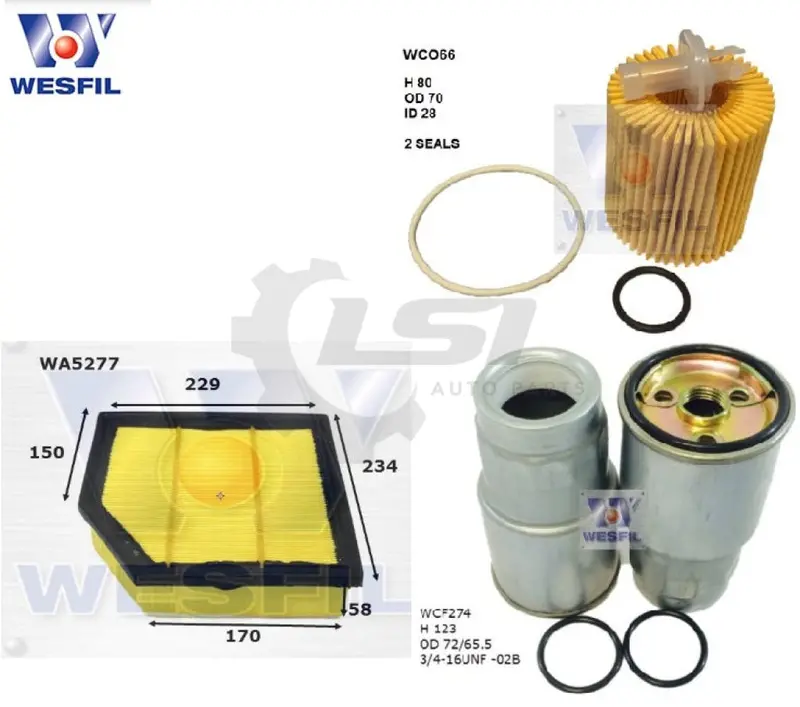 Wesfil Oil Air Filter Set For Toyota Rav4 Ala49 1