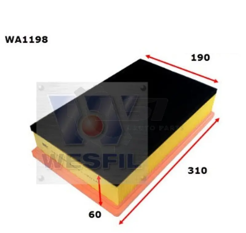 Wesfil Oil Air Filter Set For Volkswagen Transporter Multivan T5 1