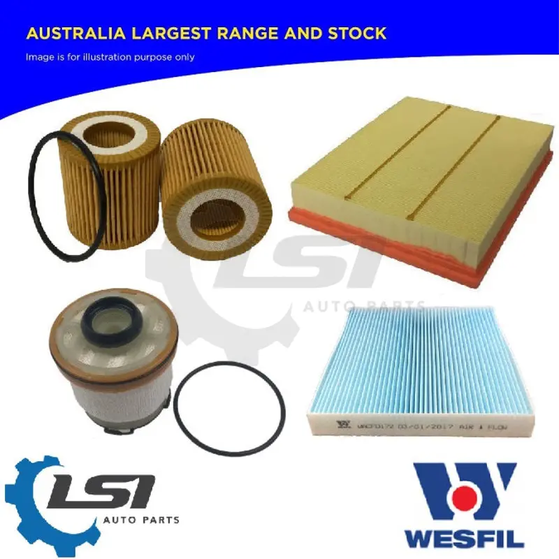 Wesfil Oil Air Fuel Filter Service Kit For Ford Laser Lxi Kj Kn Kq 1.6 1.8 1994-2001 1